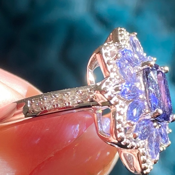 Iolite sterling silver ring - Picture 6 of 7